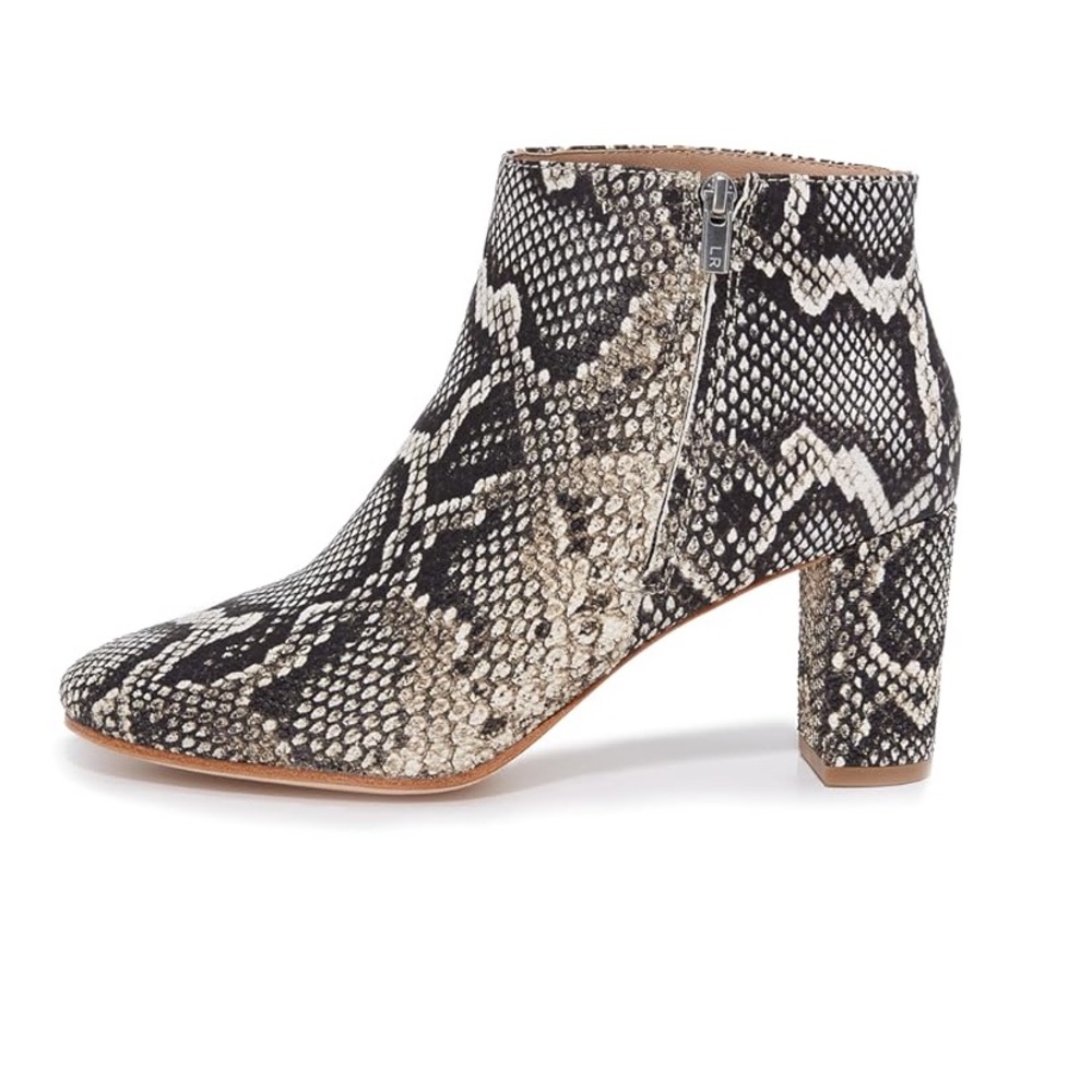 Loeffler Randall Greer Python Booties In Size 5.5 - image 3